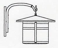Arroyo Craftsman BB-14GW-S - 14" berkeley wall mount