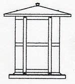 Arroyo Craftsman BC-14LTN-BK - 14" berkeley long body column mount