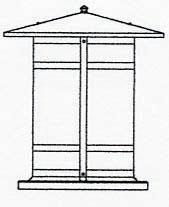 Arroyo Craftsman BC-17LOF-BK - 17" berkeley long body column mount