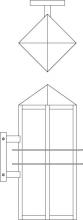 Arroyo Craftsman BEB-9OF-S - 9" bexley wall mount