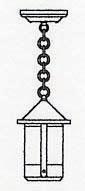 Arroyo Craftsman BH-6TN-P - 6" berkeley pendant