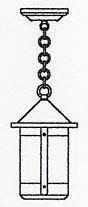 Arroyo Craftsman BH-7M-P - 7" berkeley pendant