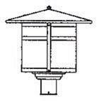 Arroyo Craftsman BP-17M-P - 17" berkeley post mount