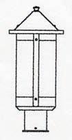 Arroyo Craftsman BP-7LTN-P - 7" berkeley long body post mount
