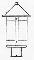 Arroyo Craftsman BP-8GW-P - 8" berkeley post mount