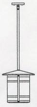 Arroyo Craftsman BSH-11LM-VP - 11" berkeley long body stem hung pendant