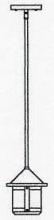 Arroyo Craftsman BSH-6SAM-VP - 6" berkeley short body stem hung pendant