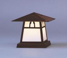 Arroyo Craftsman CC-8HRM-S - 8" carmel column mount with hillcrest overlay