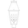 Arroyo Craftsman CRP-10CLR-P - 10" croydon post mount