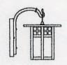 Arroyo Craftsman GB-6TN-BK - 6" glasgow wall mount
