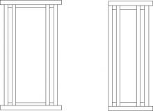 Arroyo Craftsman GLS-6F-RB - 6" glencoe flush wall mount
