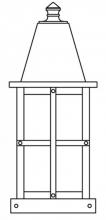Arroyo Craftsman HC-6F-RB - 6" hartford column mount
