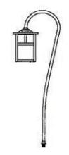 Arroyo Craftsman LV27-M5EF-BK - low voltage 5" mission fixture without overlay (empty)