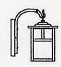 Arroyo Craftsman MB-5TRM-VP - 5" mission wall mount with T-bar overlay