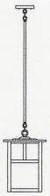 Arroyo Craftsman MSH-10EOF-BK - 10" mission stem hung pendant without overlay (empty)