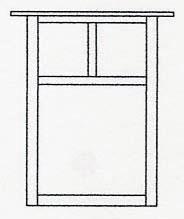 Arroyo Craftsman MW-15EOF-VP - 15" mission flush wall mount without overlay (empty)