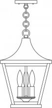 Arroyo Craftsman NAH-10CLR-P - 10" Nantes pendant