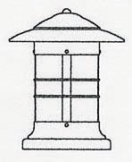 Arroyo Craftsman NC-14RM-P - 14" newport column mount