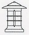 Arroyo Craftsman NC-9CR-P - 9" newport column mount