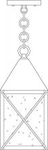 Arroyo Craftsman NOH-6OF-AB - 6" nottingham pendant