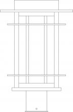 Arroyo Craftsman OPP-11WO-P - 11" oak park post mount