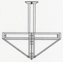 Arroyo Craftsman PCH-36CS-RC - 36" prairie inverted chandelier