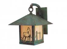 Arroyo Craftsman TRB-12HSF-S - 12" timber ridge wall bracket with horse filigree