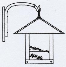 Arroyo Craftsman TRB-16TRCR-RC - 16" timber ridge wall bracket with trout filigree