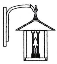 Arroyo Craftsman TRB-9ARCR-RC - 9" timber ridge wall bracket with arrow filigree