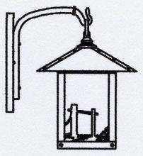 Arroyo Craftsman TRB-9HSTN-RC - 9" timber ridge wall bracket with horse filigree