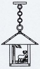 Arroyo Craftsman TRH-12DRWO-VP - 12" timber ridge pendant with deer filigree