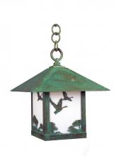 Arroyo Craftsman TRH-12GSCS-S - 12" timber ridge pendant with goose filigree