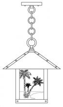 Arroyo Craftsman TRH-12PTTN-RB - 12" timber ridge pendant with palm tree  filigree
