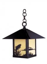 Arroyo Craftsman TRH-12TRRM-RB - 12" timber ridge pendant with trout filigree