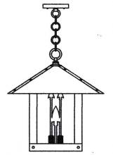 Arroyo Craftsman TRH-16ARCR-RB - 16" timber ridge pendant with arrow filigree