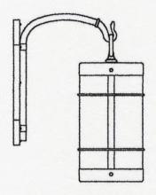 Arroyo Craftsman VB-11NRM-P - 11" valencia wall mount - no roof