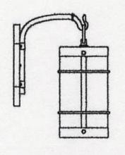 Arroyo Craftsman VB-7NROF-P - 7" valencia wall mount - no roof