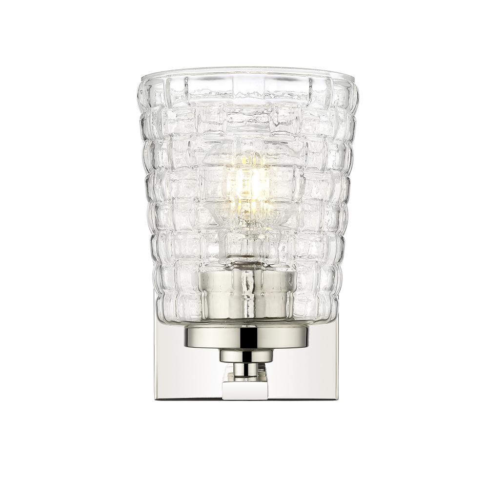 Saben 1-Light Wall Sconce Polished Nickel