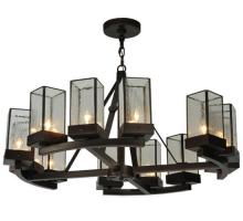 Meyda White 125269 - 36" Wide Parker Henry 12 Light Chandelier