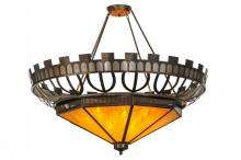 Meyda White 141049 - 55"W Davis Street Inverted Pendant
