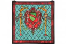 VICTORIAN SHIELD /TWIN TORCH